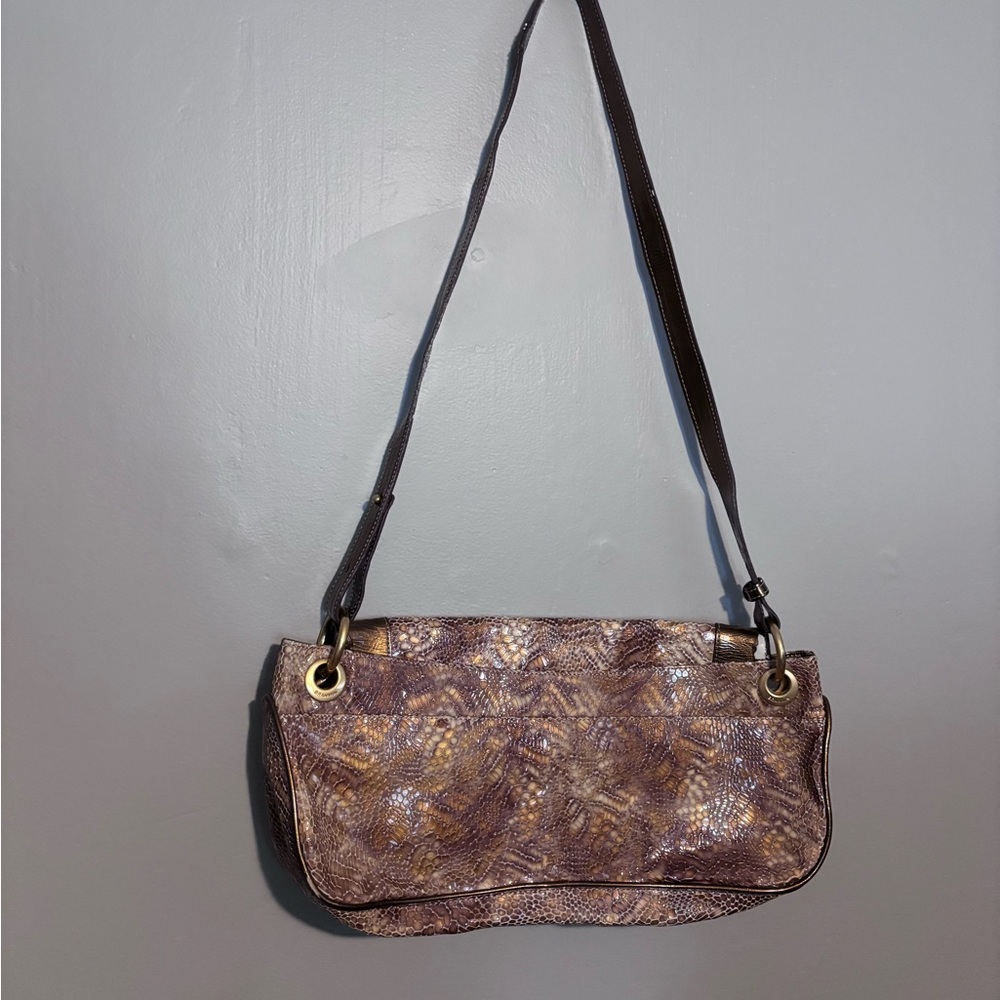 Brahmin Patent Python Euc Handbag - image 8